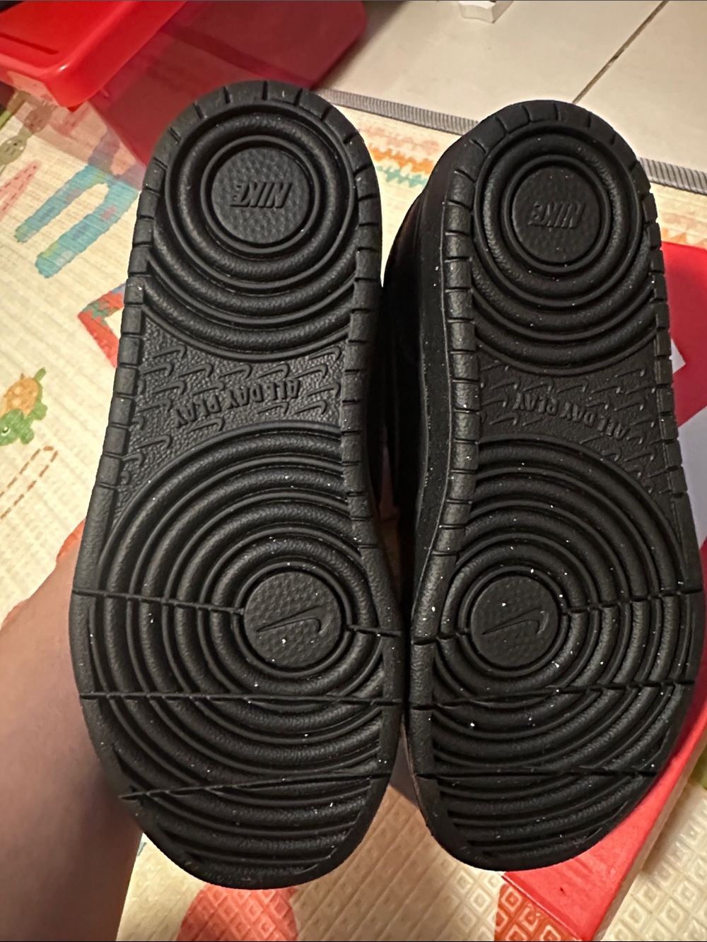 Nike Black High-Top Velcro & Lace Sneakers - Picture 4 of 5